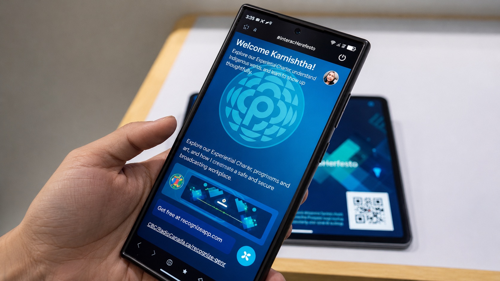 Mobile-led interactive experience centre journey